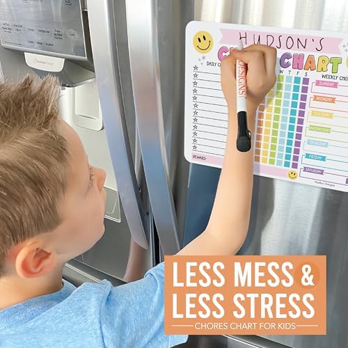 Magnetic Chore Chart for Kids Dry Erase Reward Chart for Home and Classroom - Image 5