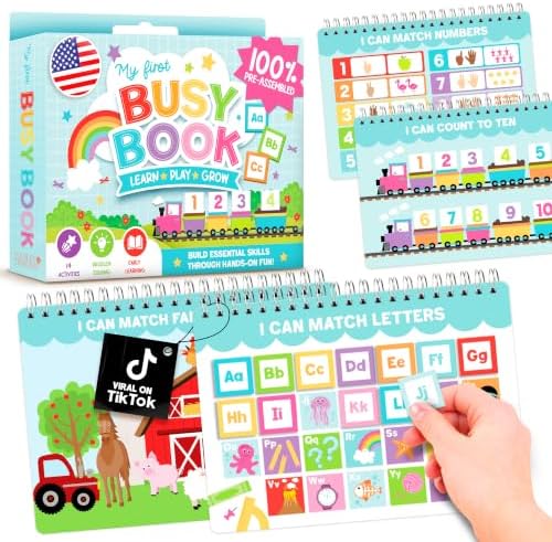 My First Busy Book Screen Free Activities for Toddlers 3-5 Activity Books by HadleyDesigns