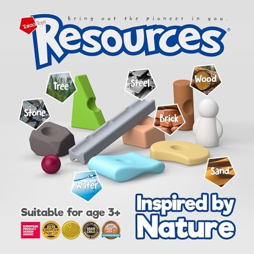 Taksa Toys Nature-Inspired Unique Reggio Emilia Learning Toys, Preschool Resources for Fine Motor Skills, Educational Building Blocks for Kids, Montessori Toys for 4 5 6 7+ Ages, Expert Pack 144 Pcs - Image 2