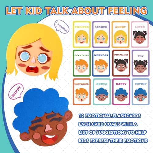 PP OPOUNT Social Emotional Learning Toy, Funny Faces Games - Image 3