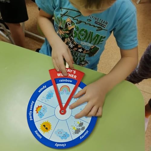 Weather Wheels, Educational and Learning Activities for Kids, Preschool Learning Toys, Classroom Decor - Image 4
