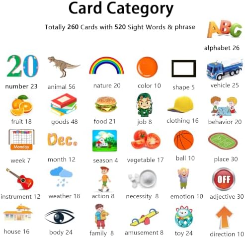 Kidzdo 520 Words Talking Flash Cards, Birthday Gifts for 3 4 5 6 Year Old Boys, Early Education Learning Toys, Blue - Image 3