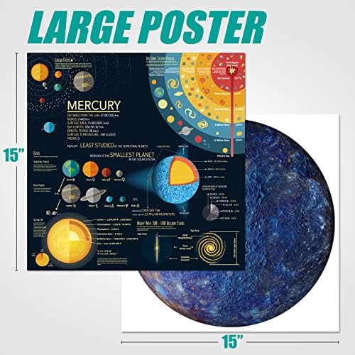 Antelope - 1000 Piece Mercury Jigsaw Puzzle for Adults, Space Planet Round Circle Solar System Puzzle, High Resolution, Matte Finish, No Dust - Image 3