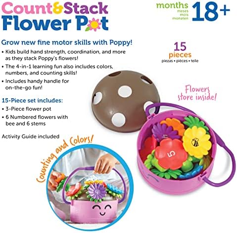 Learning Resources Poppy the Count & Stack Flower Pot - Image 6