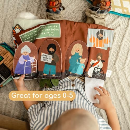 "Where is Jesus" Interactive Quiet Book for Young Believers - Discover Catholic Teachings with Engaging Exploration - Fun and Educational Tool for Early Faith Formation - Perfect Baptism Gift for Kids - Image 5