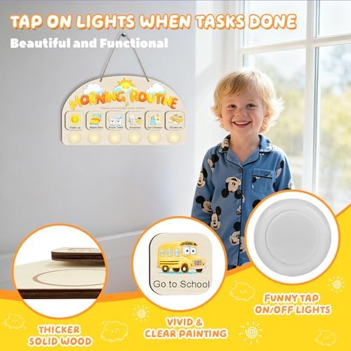Morning Routine Chart for Toddlers, Visual Schedule Chart Planner - Image 5