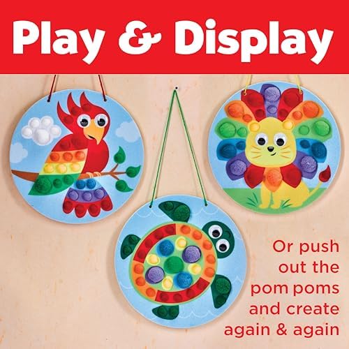 Creativity for Kids Pom Pom Pictures: Animals | Summer Fun | Back to School Crafts for Preschool Learning Activities| Sensory Toys for Toddlers |Toddler Arts and Crafts (Ages 3+) - Image 6