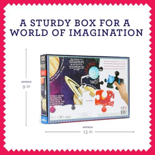 eeBoo 100 Piece Puzzle for Kids - Solar System Children's Puzzle Space Themed, Large Pieces for Small Hands to Develop Motor Skills - Image 6