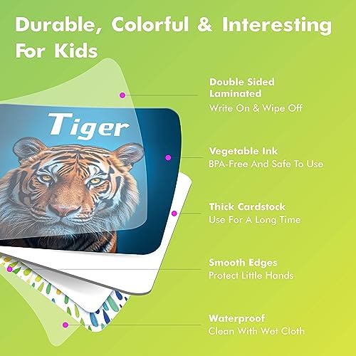 Hebayy 72 PCS Memory Matching Game, Real Animal Matching Cards for Toddlers 36 Pairs Memory Cards for Preschool 4 5 6 Years Old - Image 3