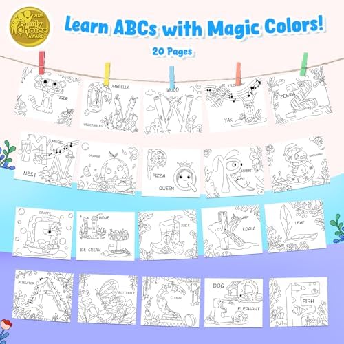 JoyCat Paint with Water Coloring Books for Toddlers (Alphabet) - Image 2