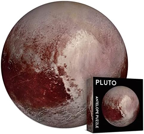 Antelope - 1000 Piece Jigsaw Puzzle for Adults, Pluto Space Puzzle, Planet Round Circle Puzzle, Solar System, High Resolution, Matte Finish, No Dust by ANTELOPE