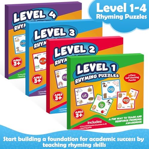Torlam Phonics Puzzle, Rhyming Games Phonics Games Flash Cards for Kids Toddler, Learn to Read Spelling Reading Sight Words, Long Vowel Silent E Site Words for Preschool Kindergarten Homeschool - Image 7