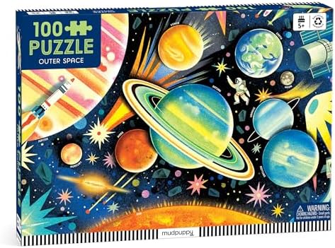 Mudpuppy - Outer Space 100 Piece Jigsaw Puzzle for Kids by Mudpuppy