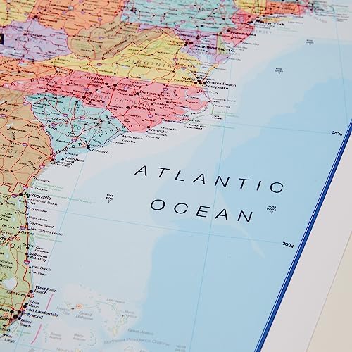 Laminated World Map & US Map Poster Pack - 17 x 22 in - Maps of the World - Image 6
