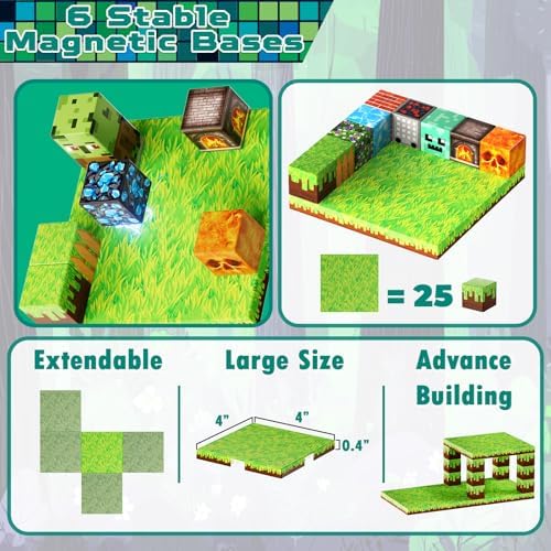 ToyUnited 150PCS Magnetic Blocks with 6 Base Plate - Image 3