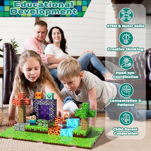 ToyUnited 150PCS Magnetic Blocks with 6 Base Plate - Image 6