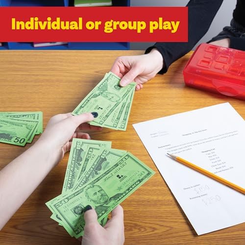 Learning Advantage Fifty Dollar Play Bills, Set of 50 Paper Bills - Image 5