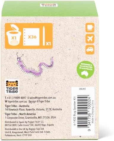 Tiger Tribe Bug Spotter Kit – Nature Exploration for Kids, Collector Box, Magnifying Lid, Bug Identification & Activity Booklet. Kids 4-8 Years - Image 2