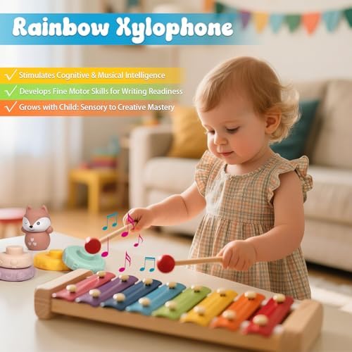 LearnToy Baby Toys 18-36 Months, Montessori 7-in-1 Activity Set - Image 6