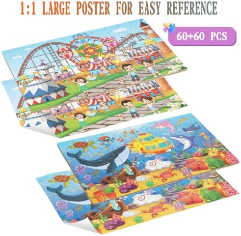 600 Piece Jigsaw Puzzle (Roller Coaster+Ocean) - Image 3