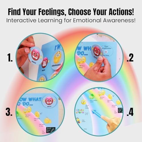 Thought-Spot I Know What to Do Feelings Poster Elementary Autism and ADHD Helps Kids Identify Moods and Make Positive Choices Emotional Coping Skills Chart - Image 3