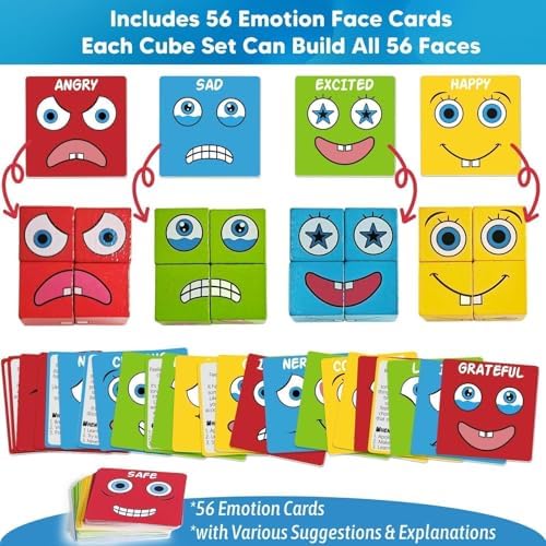 Garybank Emotion Cubes Game for Kids Develop Social Skills, Ages 5+ - Image 4