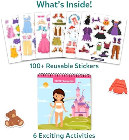 Skillmatics Peelies – Dress Up, Reusable Sticker Book, Toys for Toddlers - Image 3