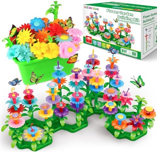 SpringFlower Flower Garden Building Toys, for Girls 3 4 5 6 7 Years Old by SpringFlower