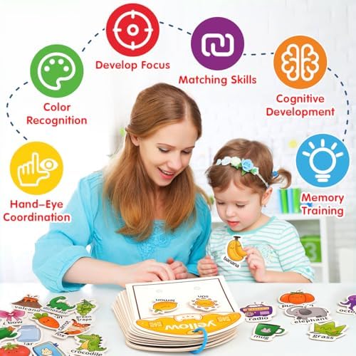 Montessori Busy Book Color Sorting Toys for Toddlers 2-4 Years - Image 4