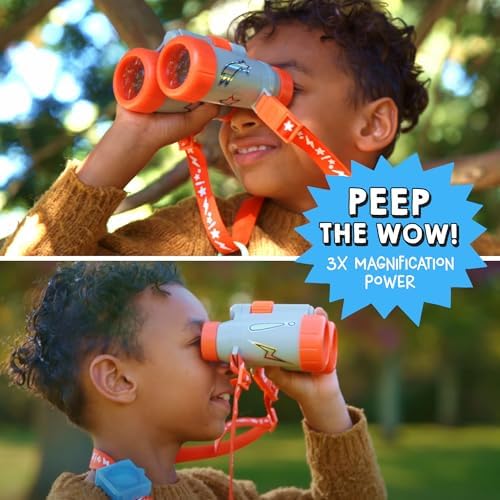 Wow in The World Kids’ Binoculars & Nature Explorer KIT | Look Far, Nature Scavenger Hunt, Specimen Box, Companion Audio Content, Bonus Reusable Science Tool, STEM Toy for Kids 4+ by Thames & Kosmos - Image 2