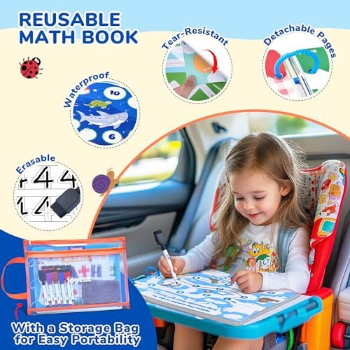 JoyCat Math Busy Book for Toddlers Reusable Preschool Workbook for Ages 3–8 - Image 3