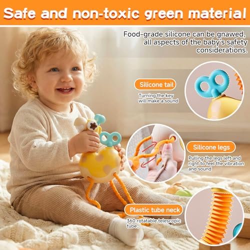 Giraffe Sensory Travel Toy for Children 18 Months+, Stroller Toy - Image 3