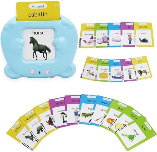 MAYAPHILOS Spanish and English Flash Cards for Kids with 224 Sight Words by MAYAPHILOS