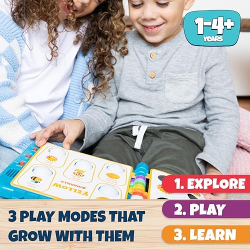 Chuckle & Roar Pop It Book, Colors, English & Spanish, Quiet Mode, 1–4+ - Image 3