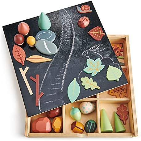 Tender Leaf Toys My Forest Floor - Wooden Open-Ended Tinker Tray Creative Play Box with Removable Compartments - Montessori Toy for Imaginative Play - Age 3+ - Image 2
