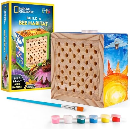 National Geographic Build a Bee Habitat Nature Craft Kit for Kids by BlueMarbleToys