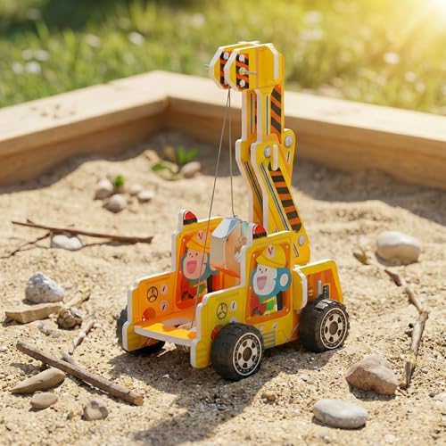 STEM Gravity Crane Science Kit, DIY Pulley & Lever, Energy Conversion - Image 4