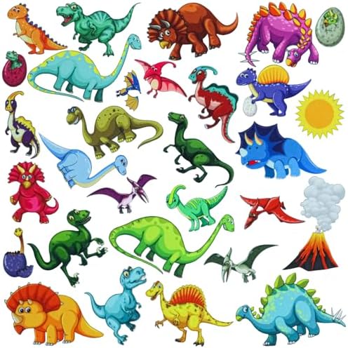 BXI 30 Pcs Dinosaurs Felt Board Story Pieces Set for Toddlers, Preschool & Kindergarten, Precut Felt Marine Life Figures for Preschool Crafts Activity Early Learning Storytelling by BXI