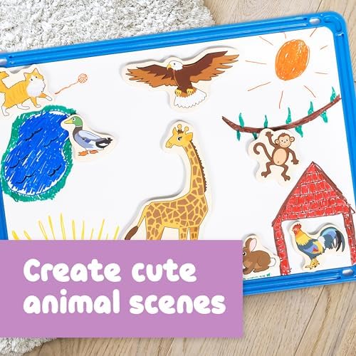 Spark & Wow Wooden Magnets, Animals, Set of 20 - Image 4