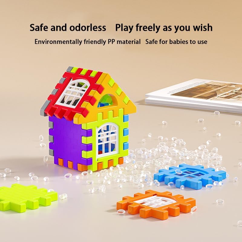 Building Blocks Set 210 Pieces - STEM Educational Learning Toys for Kids Ages 3-8, Creative Construction Preschool Toys for Boys Girls, Safe Plastic Building Set with Storage Box - Image 5