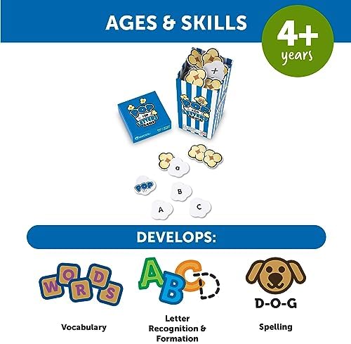 Learning Resources Pop for Letters, Early Phonics Game, Alphabet Recognition, ABCs, 8 Pop Cards, Ages 4+, Grades PreK+ - Image 5