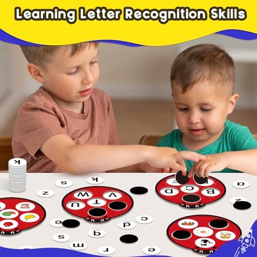 Alphabet Games Letter Learning Toys ABC Flash Cards for Toddler, Speech Therapy Alphabet Matching Game for Kids, Homeschool Supplies Kindergarten Preschool Classroom Must Haves - Image 2
