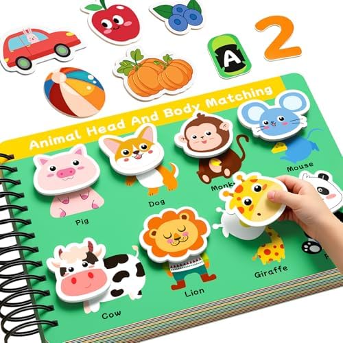 Busy Book for Toddlers 3-5, Montessori Preschool Learning Activities by issray