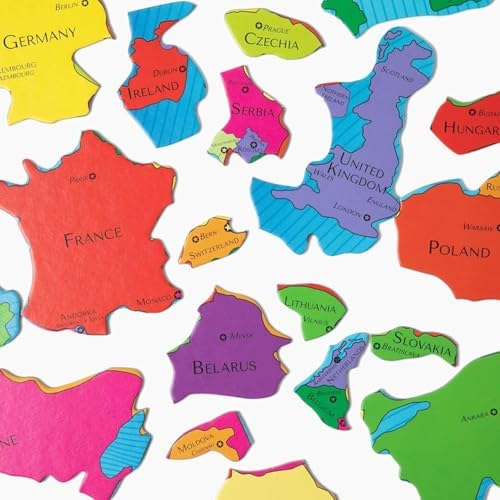 GeoPuzzle Europe Jigsaw Puzzles, 58 Pc Map Puzzle for Kids Ages 6 and Up - Image 4
