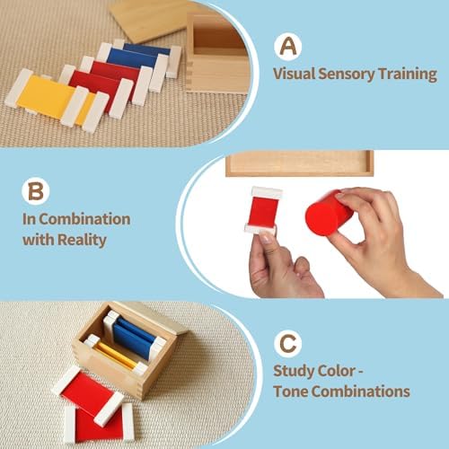 MONTESSORI OUTLET Color Tablets (1st Box) for 3-6 Years Montessori Education at School and Home - Image 4