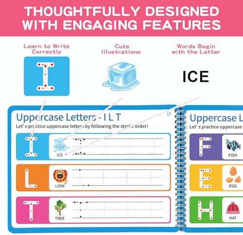Preschool Learning Activities, Tracing Books for Kids Ages 3-5, Toddler Handwriting Practice Busy Book, ABC Alphabet Letter Number Tracing, Pre-K Kindergarten Workbook Activity Book for 3 4 5 Year Old - Image 3