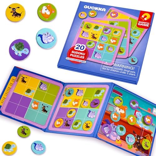 Magnetic Puzzles for Toddlers 3-5 - Kids Travel Toys for Boys and Girls by QUOKKA