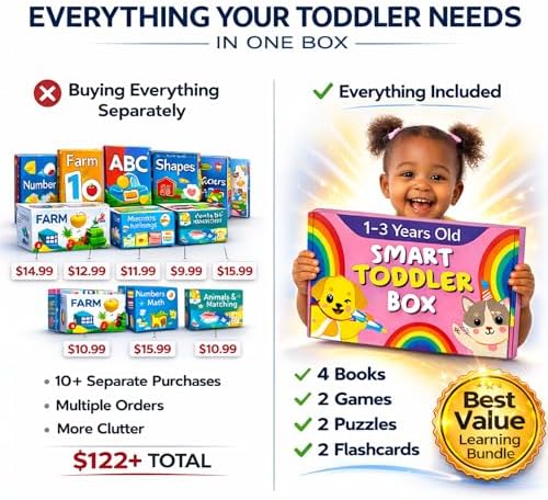 Preschool Montessori Learning Kit With Busy Book For Toddlers 1-3- Baby Flash Cards - Quiet Activity Books - Puzzles Ages 2-4 - Flashcards 3-5 Years - 1 Year Old Boy Gifts -1st Birthday Toys For Girls - Image 3