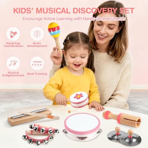 Baby Musical Instruments - Montessori Wooden Musical Toys for Toddlers Kids - Image 4