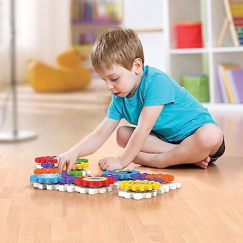 Magnetic Gears Toy Set 8 PCS, Gear Toys for Toddlers 1-3 with Music & Light, Educational STEM Learning Fun Fridge Magnets for Kids, Toddler Electric Spinner Toys Gift for Boys Girls - Image 2